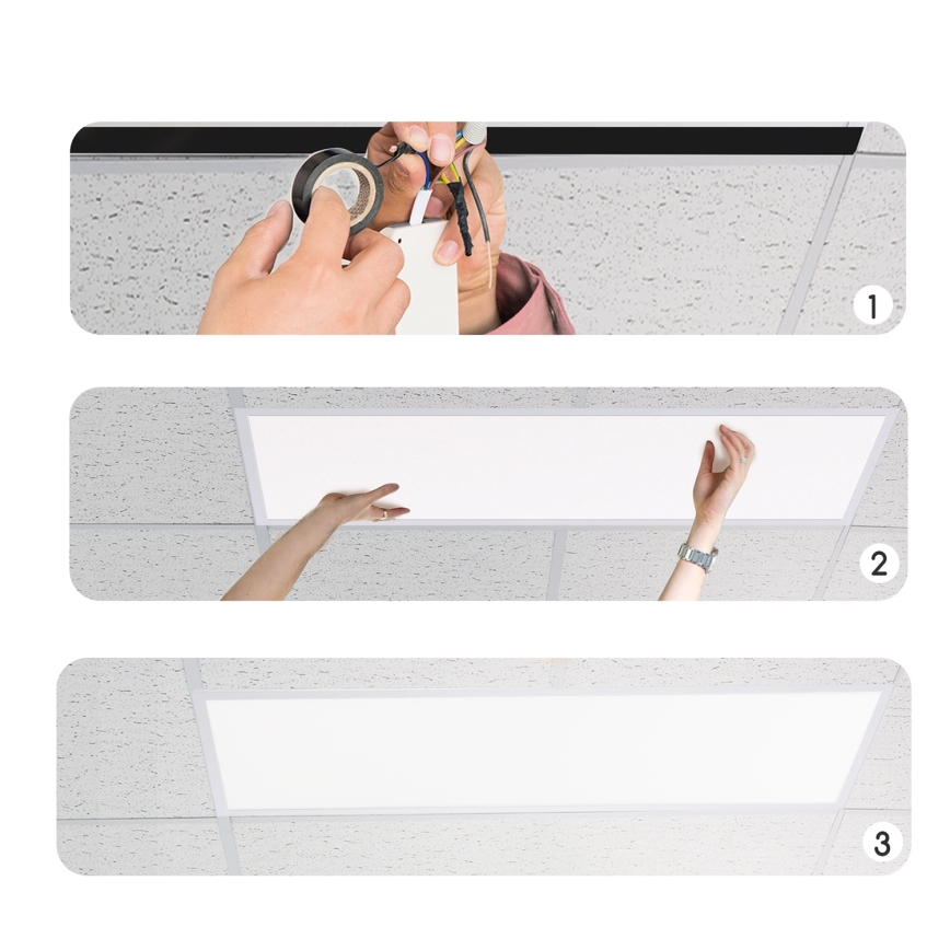 Aigostar - LED Ugradbeni panel LED/40W/230V 120x30 cm 6500K