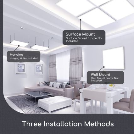 Aigostar - LED Ugradbeni panel LED/40W/230V 3000K/4000K/6500K 60x60cm bijela