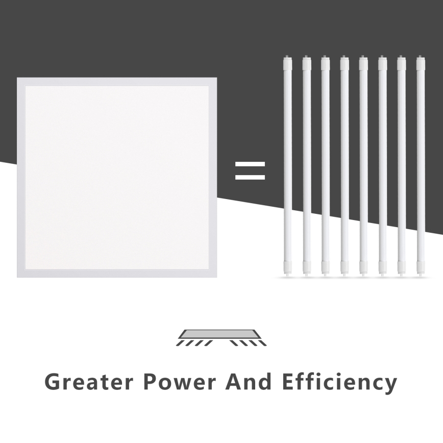 Aigostar - LED Ugradbeni panel LED/40W/230V 3000K/4000K/6500K 60x60cm bijela