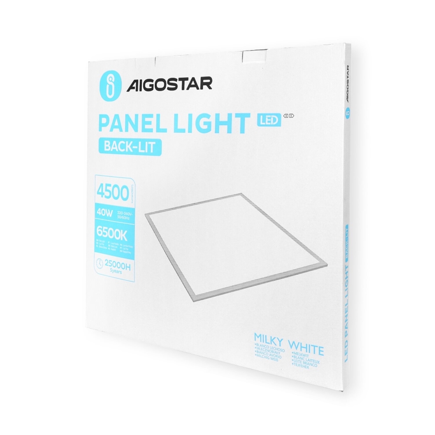 Aigostar - LED Ugradbeni panel LED/40W/230V 6500K 60x60cm bijela