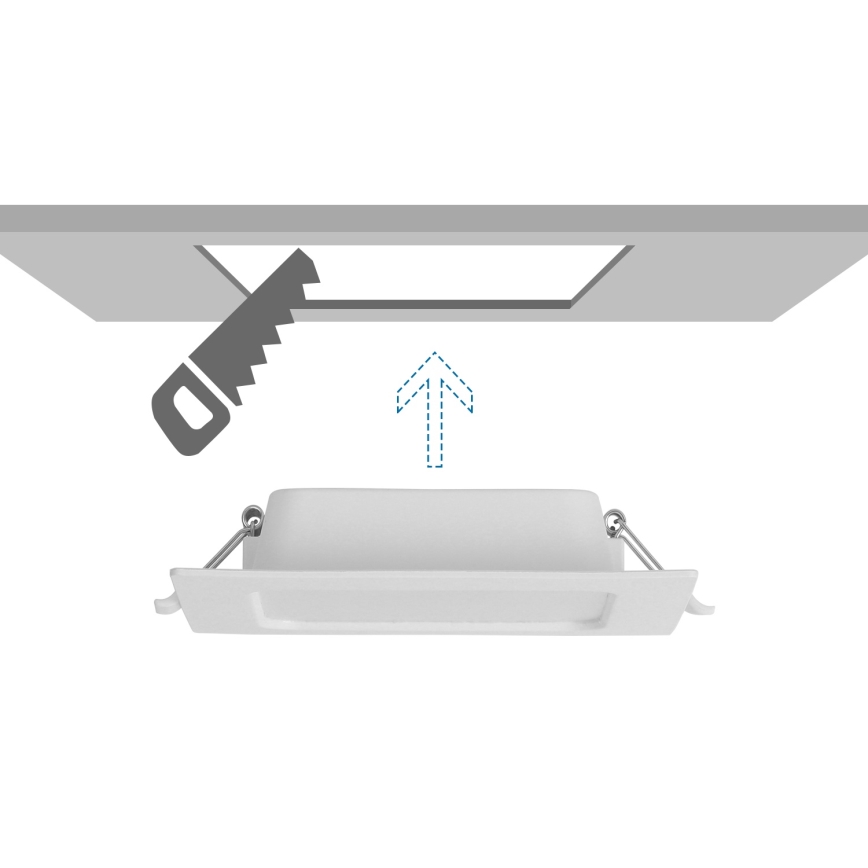 Aigostar - LED ugradna svjetiljka LED/6W/230V 6500K 12x12 cm bijela