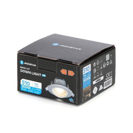 Aigostar - LED Ugradna svjetiljka LED/7W/230V 3000K pr. 8,5 cm topla bijela