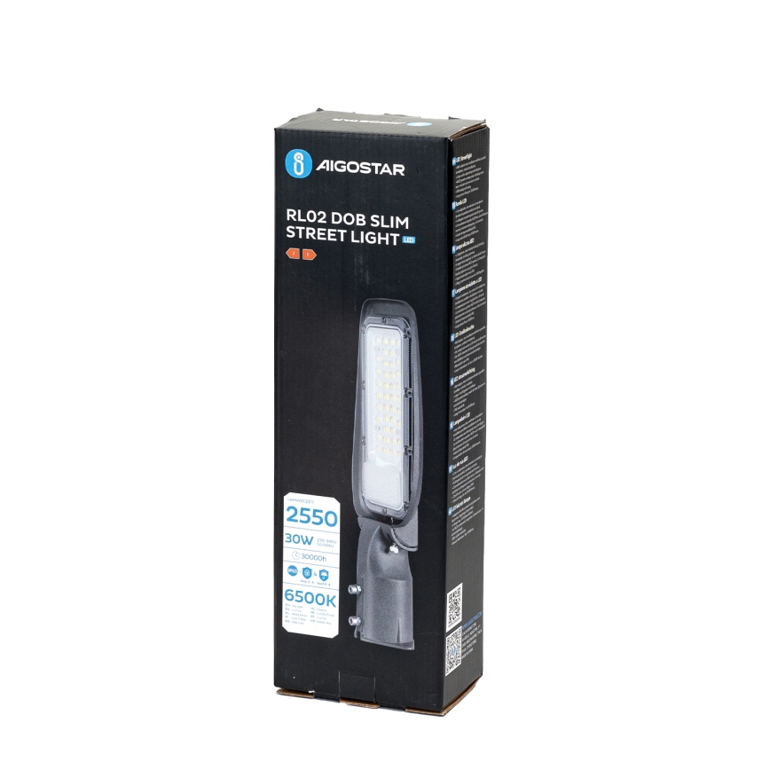 Aigostar - LED Ulična svjetiljka SLIM LED/30W/230V 6500K IP65