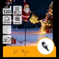 Aigostar - LED Vanjska božićna dekoracija 120xLED/8 funkcija 80 cm IP44 Santa/topla bijela