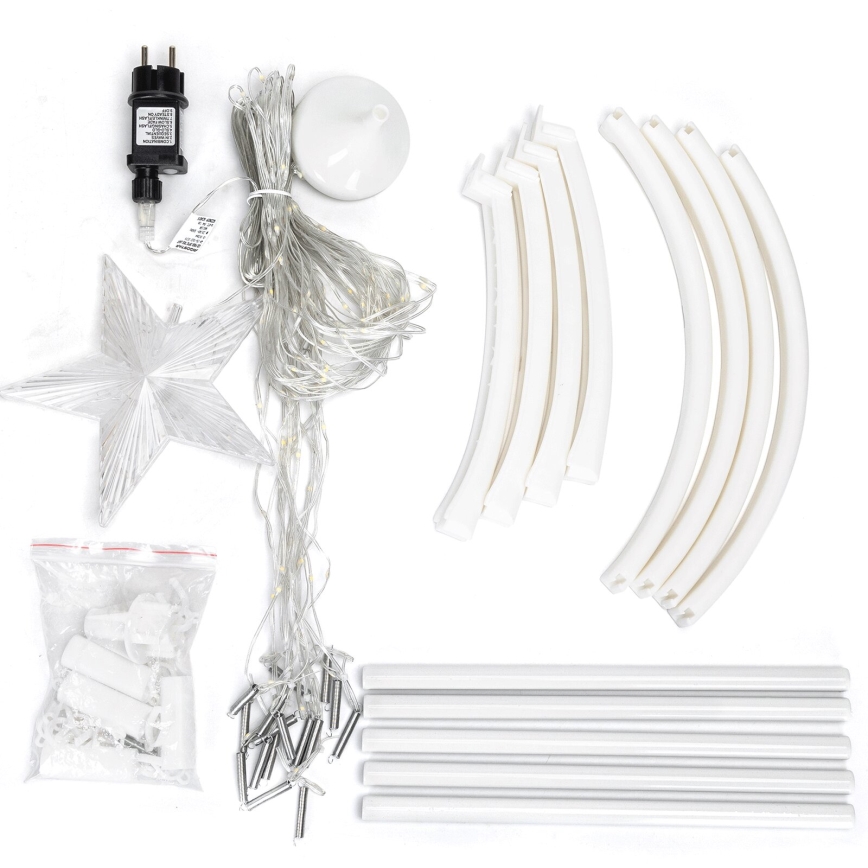 Aigostar - LED vanjska božićna dekoracija LED/3,6W/230V 180 cm IP44 hladno bijela
