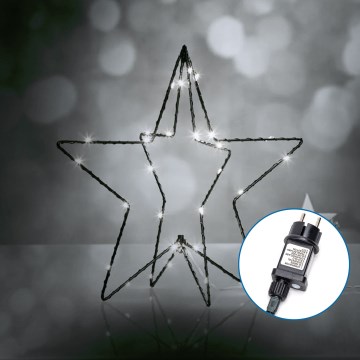 Aigostar - LED vanjska božićna dekoracija 3,6W/230V zvijezda 30 cm IP44 hladno bijela