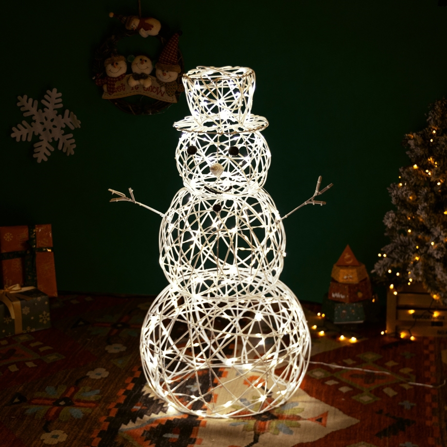 Aigostar - LED vanjska božićna dekoracija 3,6W/31/230V 2700K 120 cm IP44 snjegović