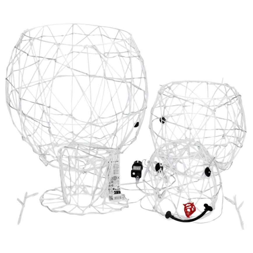 Aigostar - LED vanjska božićna dekoracija 3,6W/31/230V 2700K 120 cm IP44 snjegović