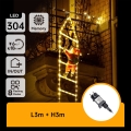 Aigostar - LED vanjska božićna dekoracija 304xLED/8 funkcija 3 m IP44 topla bijela