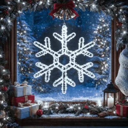 Aigostar - LED vanjska božićna dekoracija 540xLED/6W/230V IP44 hladno bijela 45cm pahuljica