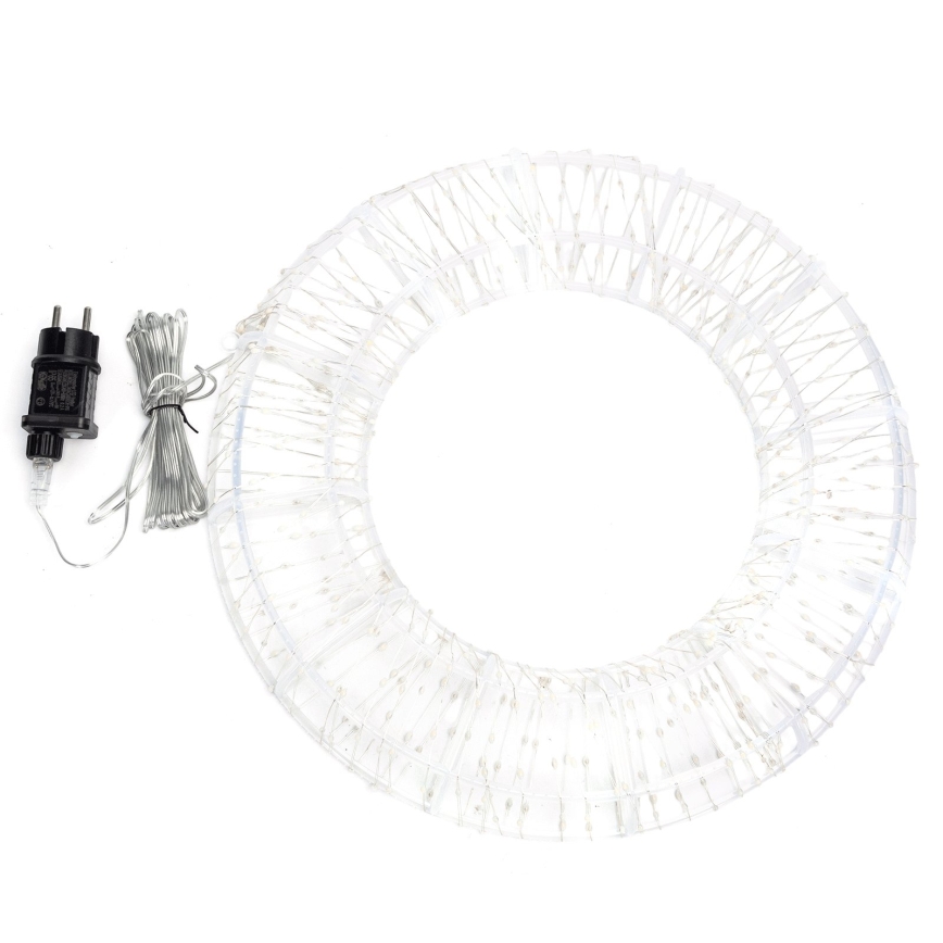 Aigostar - LED vanjska božićna dekoracija 540xLED/6W/230V IP44 topla bijela 45 cm krug