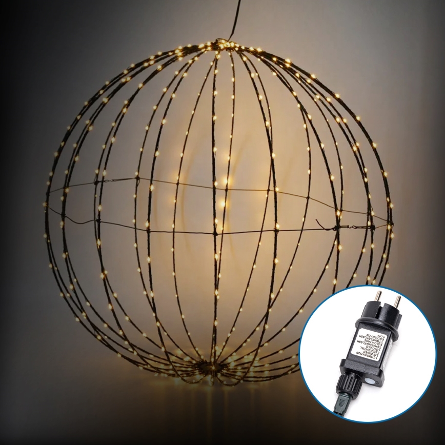 Aigostar - LED Vanjska božićna dekoracija LED/3,6W/230V kugla 30cm IP44 topla bijela