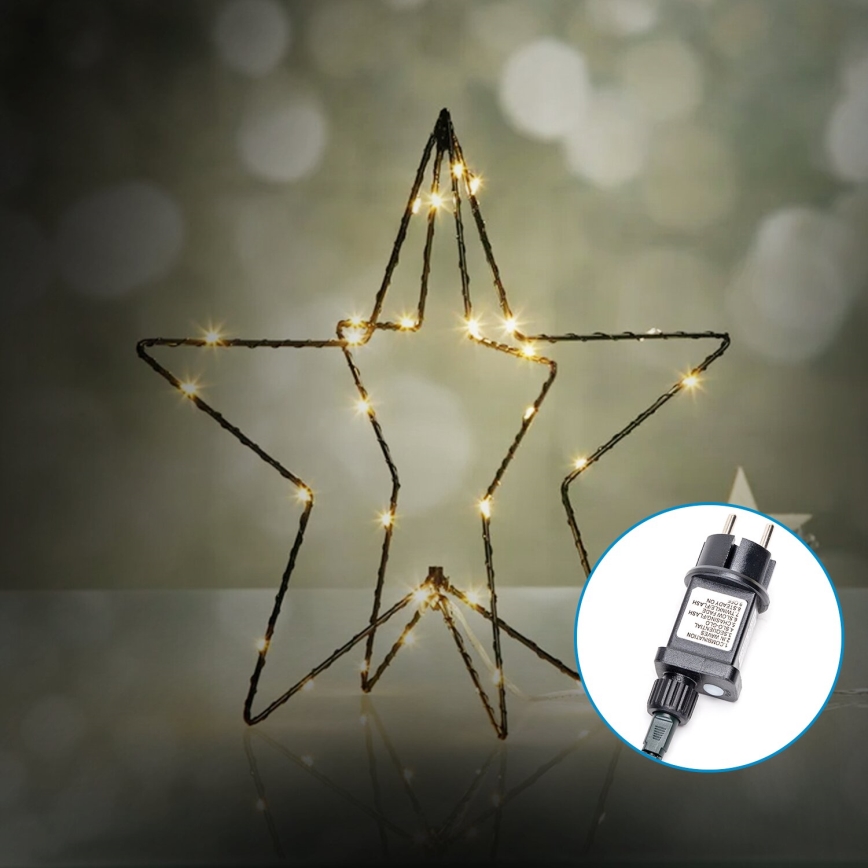 Aigostar-LED Vanjska božićna dekoracija LED/3,6W/230V zvijezda 30cm IP44 topla bijela