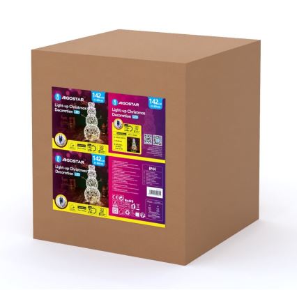 Aigostar - LED Vanjska božićna dekoracija LED/3,6W/31/230V 2700K 60 cm IP44 snjegović