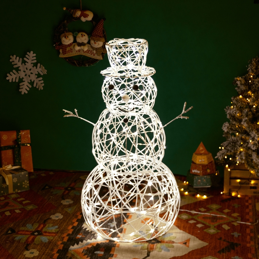 Aigostar - LED vanjska božićna dekoracija LED/3,6W/31/230V 2700K 60 cm IP44 snjegović