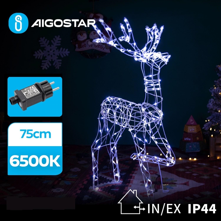 Aigostar - LED Vanjska božićna dekoracija LED/3,6W/31/230V 6500K 75 cm IP44 sob