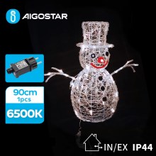 Aigostar-LED Vanjska božićna dekoracija LED/3,6W/31/230V 6500K 90cm IP44 snjegović