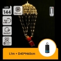 Aigostar - LED vanjska božićna dekoracija LED/3xAA IP44 Djed Božićnjak