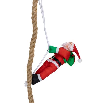 Aigostar - LED vanjska božićna dekoracija LED/4xAA IP44 Djed Božićnjak s padobranom