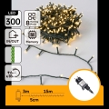 Aigostar - LED vanjska božićna girlanda 300xLED/8 funkcija 18m IP44 topla bijela