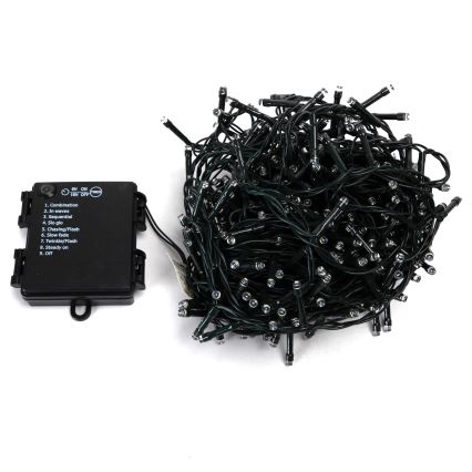 Aigostar - LED vanjski božićni niz 400xLED/8 funkcija 4xAA 20,3 m IP44 višebojni