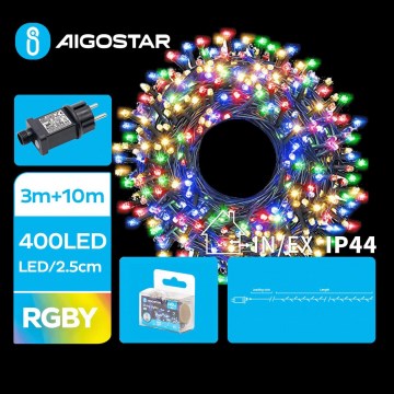 Aigostar - LED vanjska božićna girlanda 400xLED/8 funkcija 13m IP44 višebojna