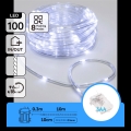Aigostar - LED vanjska božićna svjetla 100xLED/8 funkcija 3xAA 10,3m IP44 hladno bijela