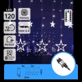 Aigostar - LED vanjska božićna svjetla 120xLED/8 funkcija 3x0,6 m IP44 hladno bijela + daljinski upravljač