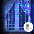 Aigostar - LED vanjska božićna svjetlosna girlanda 200xLED/8 funkcija 3xAA 5x2m IP44 višebojna