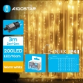 Aigostar - LED vanjska božićna svjetlosna lanac 200xLED/8 funkcija 5x2m IP44 toplo bijela