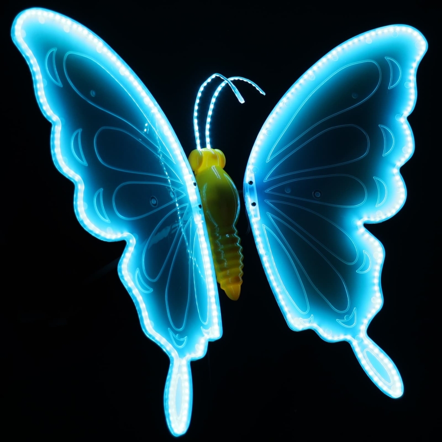 Aigostar - LED vanjska dekoracija 372xLED 60 cm IP44 leptir/plava