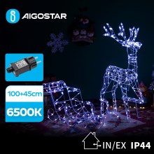 Aigostar - LED Vanjska dekoracija LED/3,6W/31/230V 6500K 90/45cm IP44 sob sa saonicama