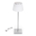 Aigostar - LED Vanjska prigušiva punjiva stolna lampa LED/4W/5V 3600mAh bijela/mat krom IP54