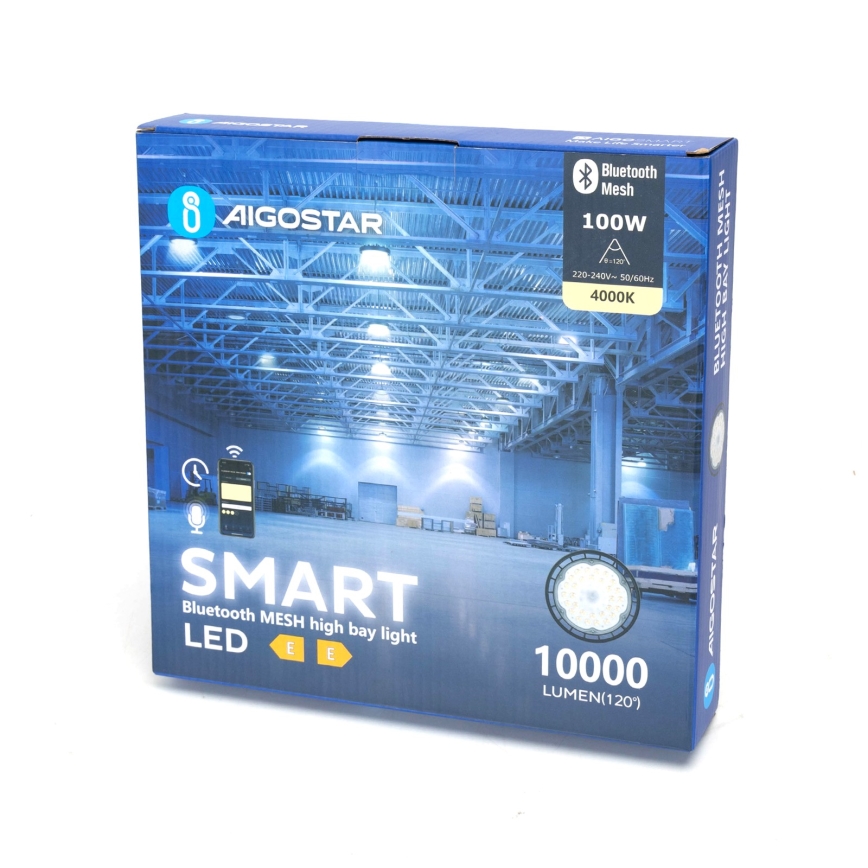 Aigostar - LED Industrijska prigušiva vanjska svjetiljka MESH High Bay LED/100W/230V 4000K IP65
