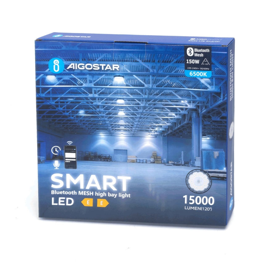 Aigostar - LED Industrijska prigušiva vanjska svjetiljka MESH High Bay LED/150W/230V 6500K IP65