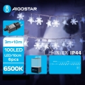 Aigostar - LED Vanjske božićne lampice 100xLED/8 funkcija 13m IP44 hladna bijela
