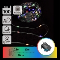 Aigostar-LED Vanjske božićne lampice 100xLED/8 funkcija 3xAA 10,3m IP44 multicolor