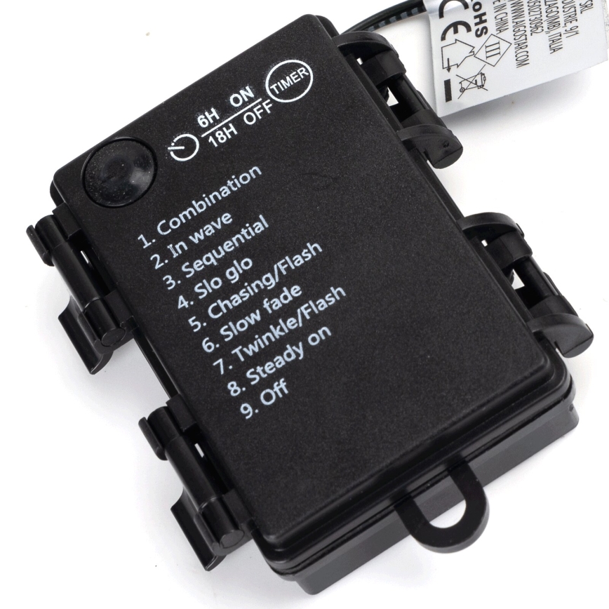 Aigostar-LED Vanjske božićne lampice 100xLED/8 funkcija 3xAA 10,3m IP44 multicolor