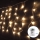 Aigostar-LED Vanjske božićne lampice 100xLED/8 funkcija 3xAA 8x0,4m IP44 topla bijela