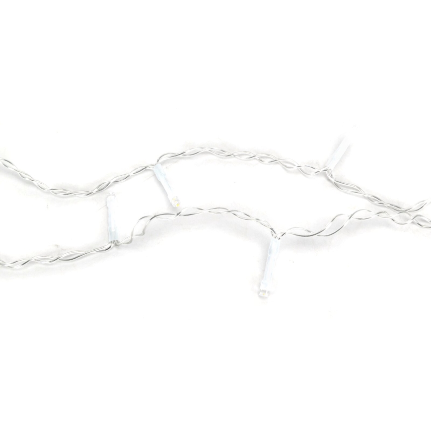 Aigostar-LED Vanjske božićne lampice 100xLED/8 funkcija 3xAA 8x0,6m IP44 topla bijela