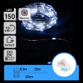Aigostar - LED vanjske božićne lampice 150xLED/8 funkcija/3xAA 15,3m IP44 hladno bijela