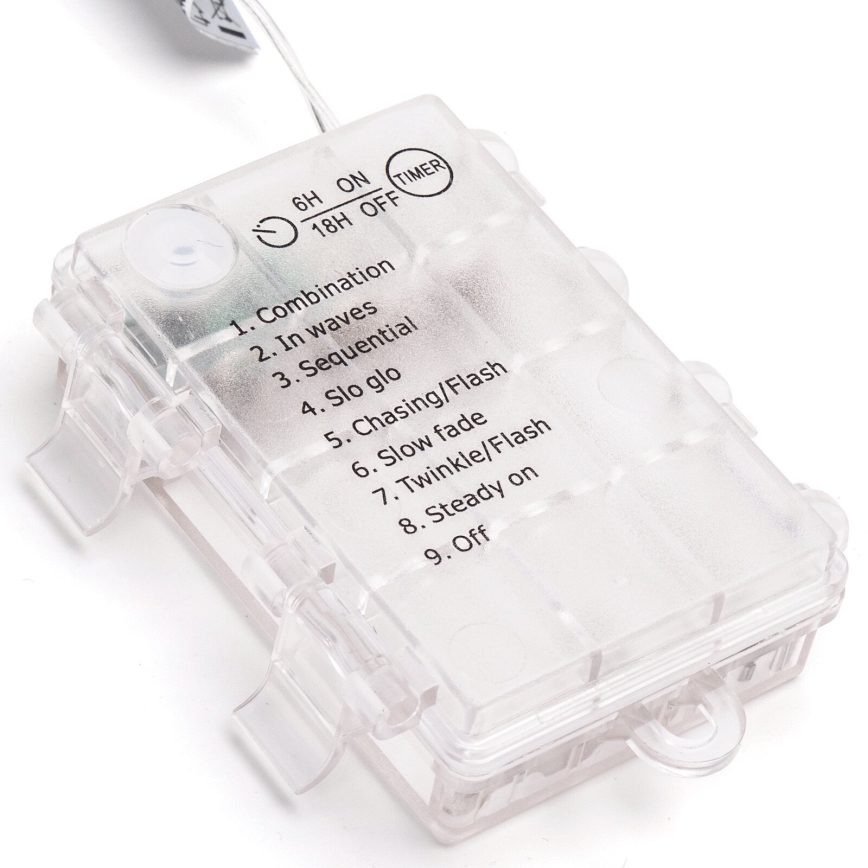 Aigostar -LED Vanjske božićne lampice 150xLED/8 funkcija 3xAA 15,3m IP44 multicolor