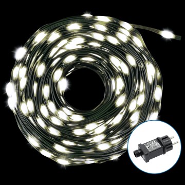 Aigostar - LED Vanjske božićne lampice 300xLED/8 funkcija 33m IP44 hladna bijela