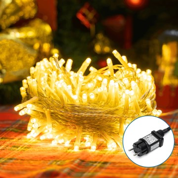 Aigostar - LED Vanjske božićne lampice 50xLED/8 funkcija 8m IP44 topla bijela