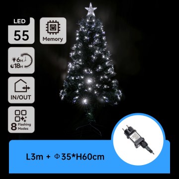 Aigostar - LED Vanjski božićni bor LED/3,6W/230V 60 cm IP44 hladno bijela
