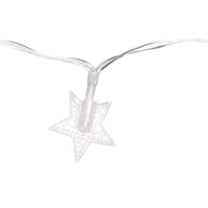 Aigostar - LED vanjski božićni niz 100 LED/8 funkcija 3xAA 10 m IP44 hladno bijela