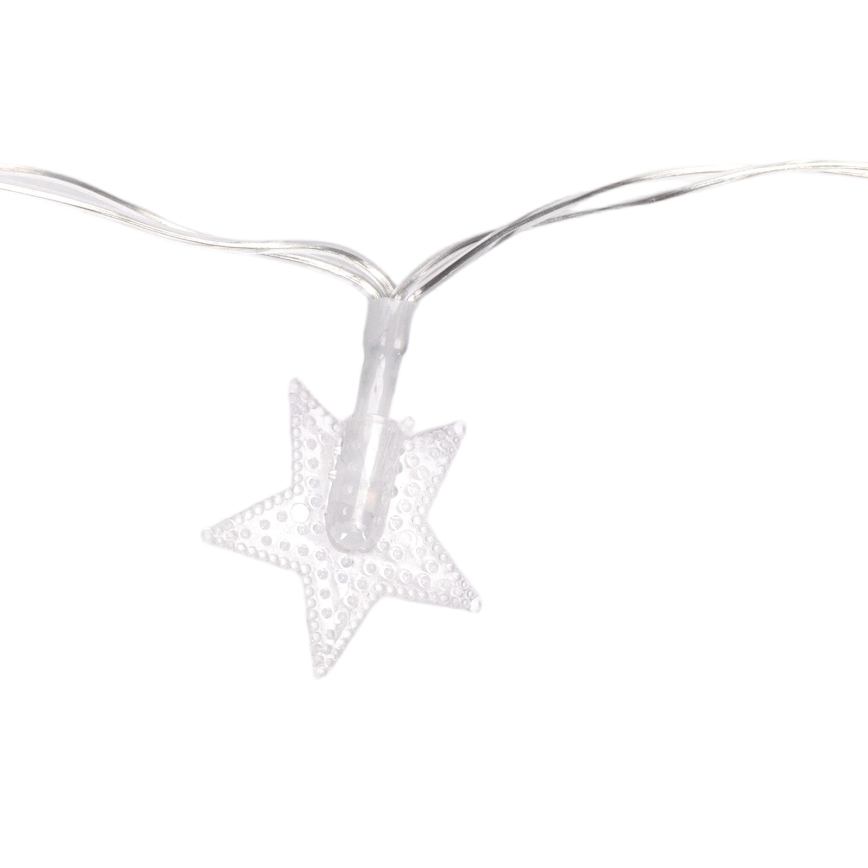 Aigostar - LED vanjski božićni niz 100 LED/8 funkcija 3xAA 10 m IP44 hladno bijela