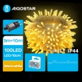 Aigostar - LED vanjski božićni lanac 100xLED/8 funkcija 13m IP44 topla bijela