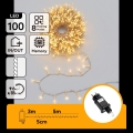 Aigostar - LED vanjski božićni lanac 100xLED/8 funkcija 5,3m IP44 topla bijela
