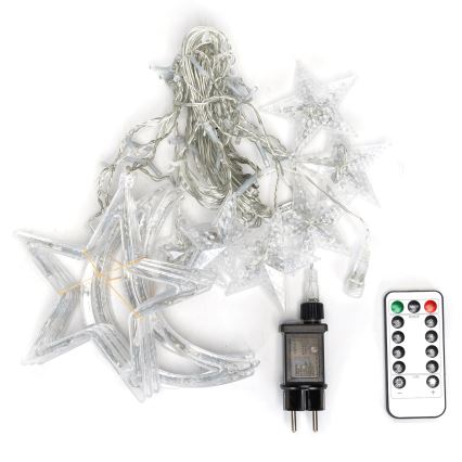 Aigostar - LED vanjski božićni niz 120xLED/6W/230V/8 funkcija 3x0,6m IP44 topla bijela + daljinski upravljač
